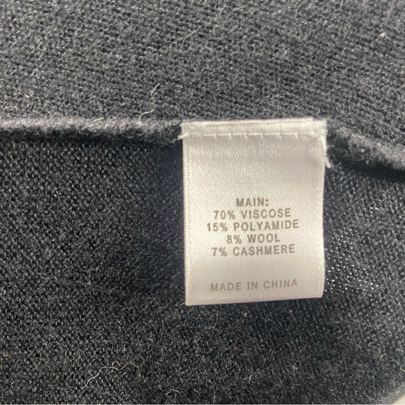 St. John Sweater Open Cardigan Medium Black - Picture 12 of 13